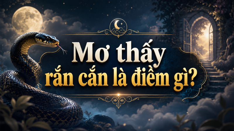 Giấc mơ thấy rắn cắn thường được dân gian liên hệ với sự cảnh báo, thay đổi và những tín hiệu cần chú ý trong cuộc sống. 