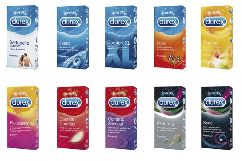 Durex là thương hiệu bao cao su phổ biến với nhiều dòng sản phẩm cho từng nhu cầu khác nhau.