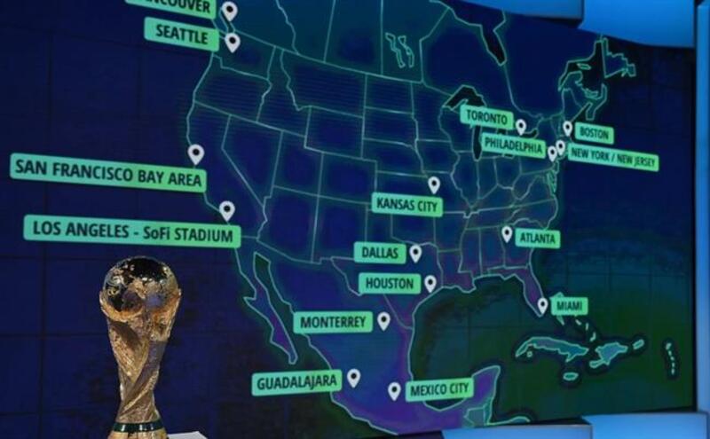 16 thành phố từ Mỹ, Canada và Mexico sẽ tổ chức các trận đấu World Cup 2026, với các địa điểm nổi bật như New York và Mexico City. 