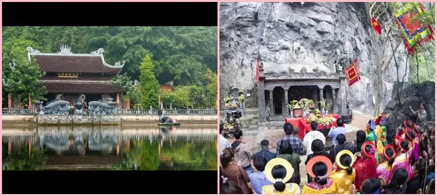 Kiến trúc rêu phong trầm mặc và không gian tâm linh linh thiêng ẩn mình bên vách núi tại Đền Trần.